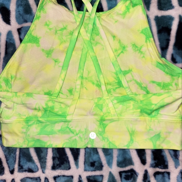Lululemon Long Line Energy Tie Dye Bra Size 12 - Picture 4 of 8